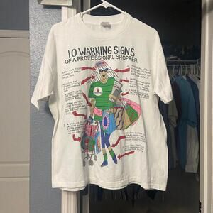 Vintage 90s profesional shopper white